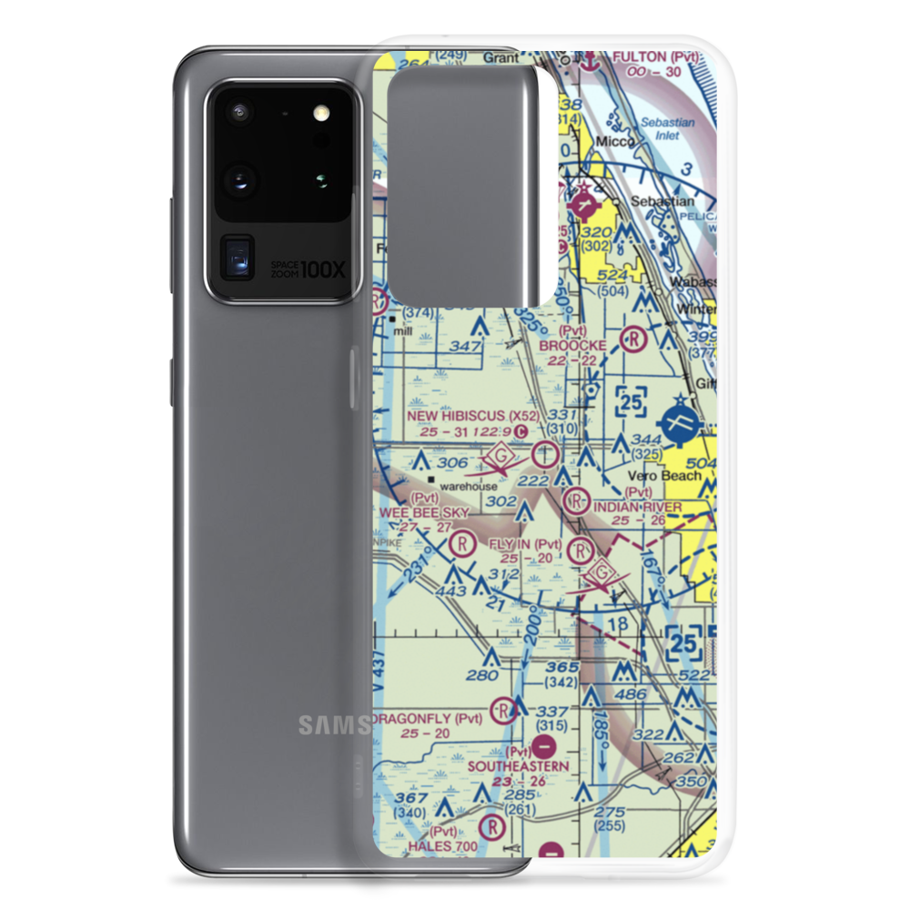 New Hibiscus Airpark (X52) VFR Sectional Samsung Case Samsung Galaxy S20 Ultra model shown