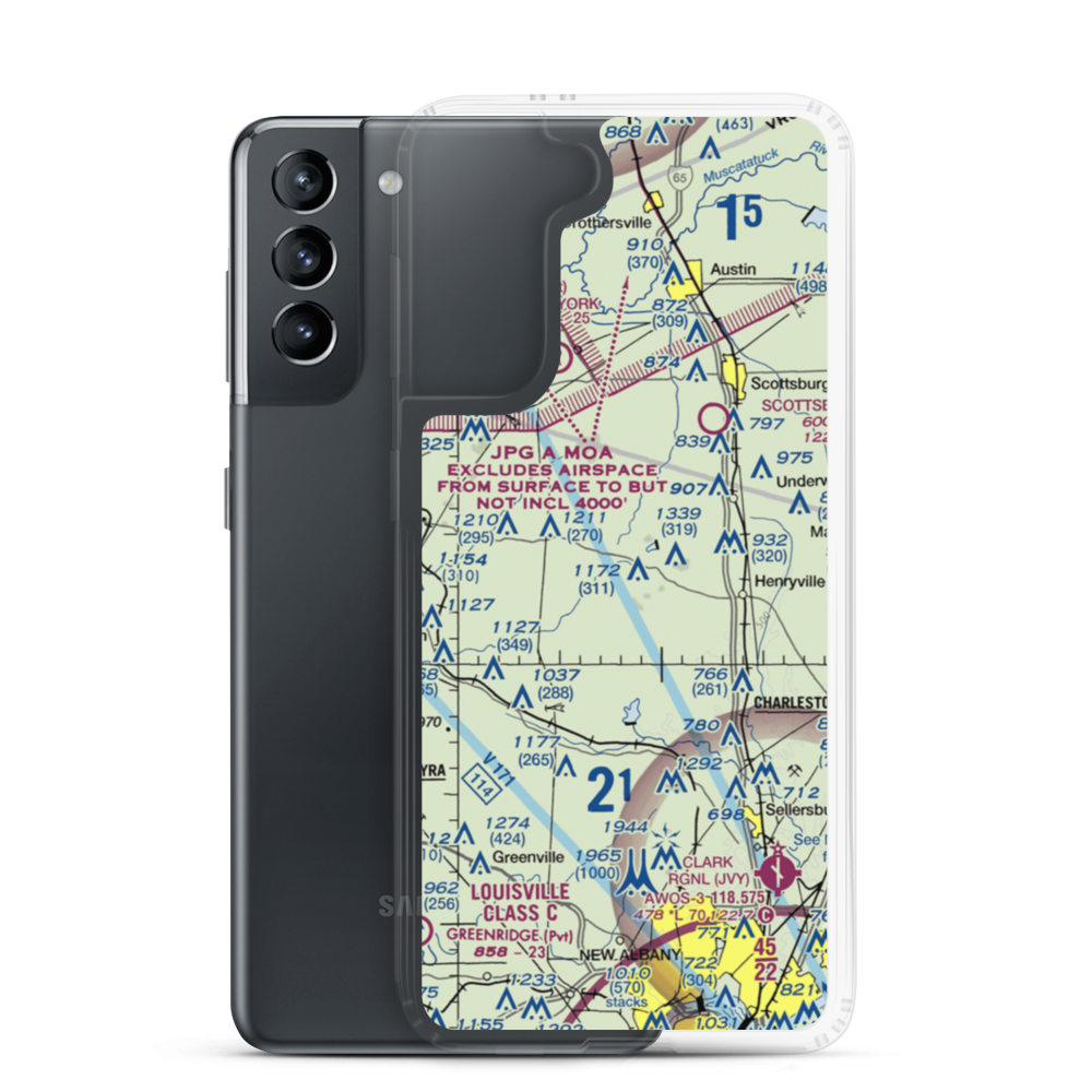 New Liberty Field (9IN2) VFR Sectional Samsung Case Samsung Galaxy S21 model shown