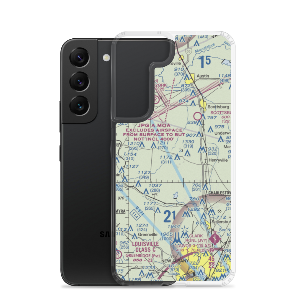 New Liberty Field (9IN2) VFR Sectional Samsung Case Samsung Galaxy S22 model shown