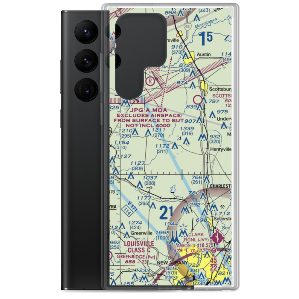 New Liberty Field (9IN2) VFR Sectional Samsung Case Samsung Galaxy S22 Ultra model shown