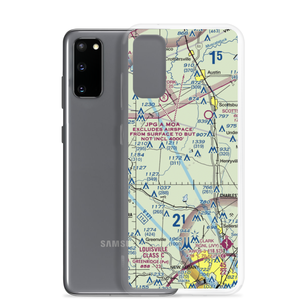 New Liberty Field (9IN2) VFR Sectional Samsung Case Samsung Galaxy S20 model shown