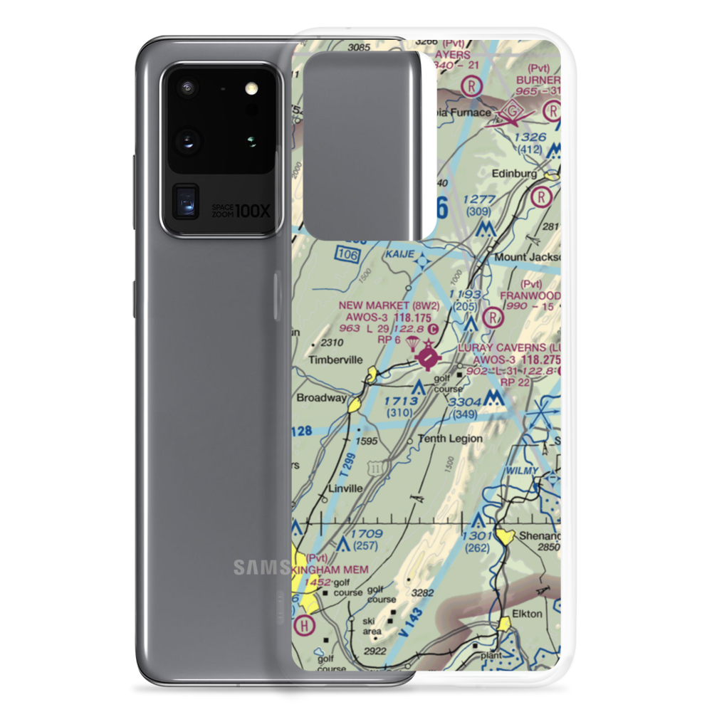 New Market Airport (8W2) VFR Sectional Samsung Case Samsung Galaxy S20 Ultra model shown