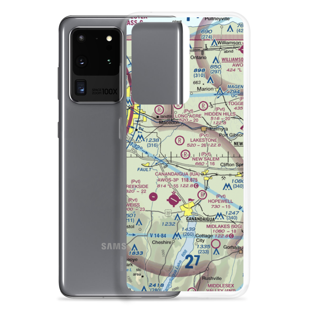 New Salem Aerodrome (74NY) VFR Sectional Samsung Case Samsung Galaxy S20 Ultra model shown