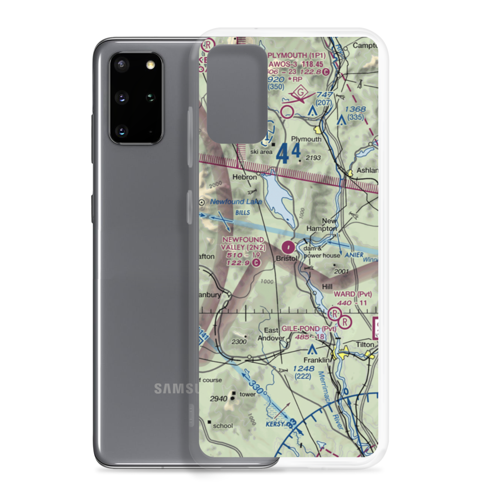 Newfound Valley Airport (2N2) VFR Sectional Samsung Case Samsung Galaxy S20 Plus model shown