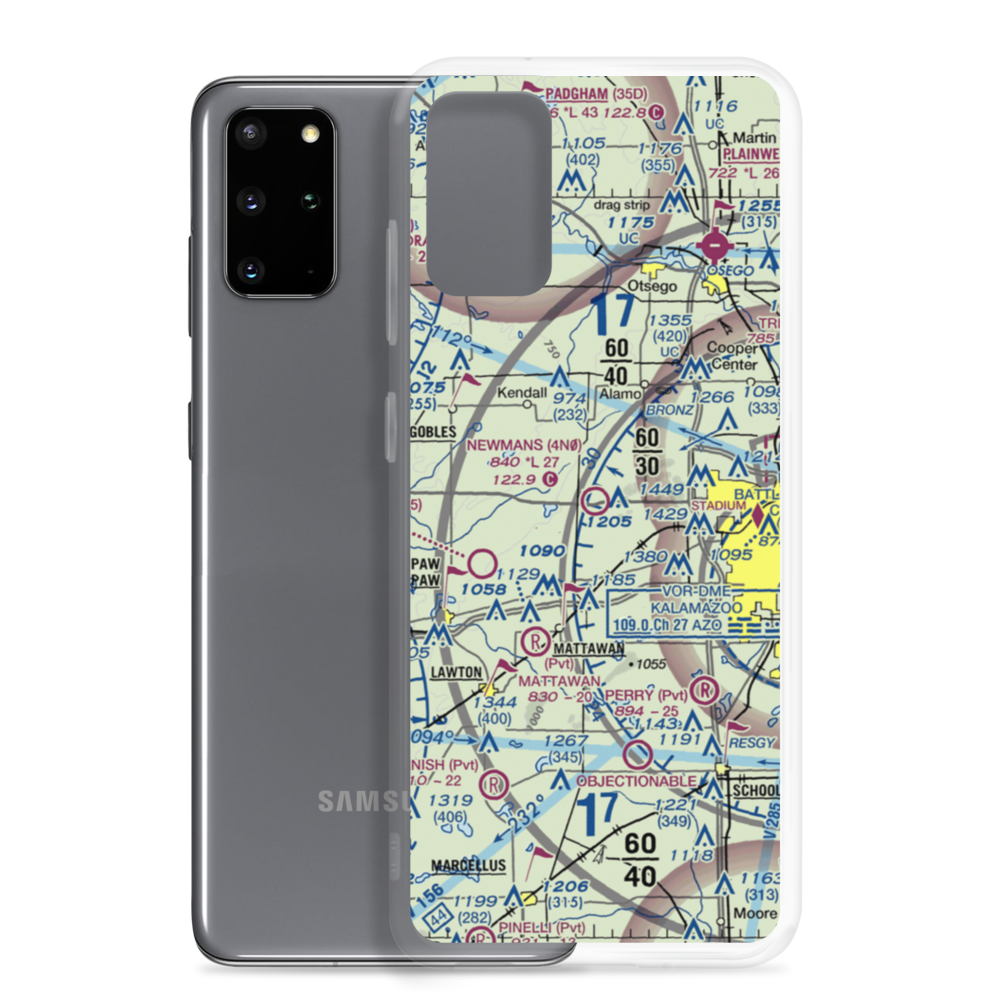 Newman's Airport (4N0) VFR Sectional Samsung Case Samsung Galaxy S20 Plus model shown