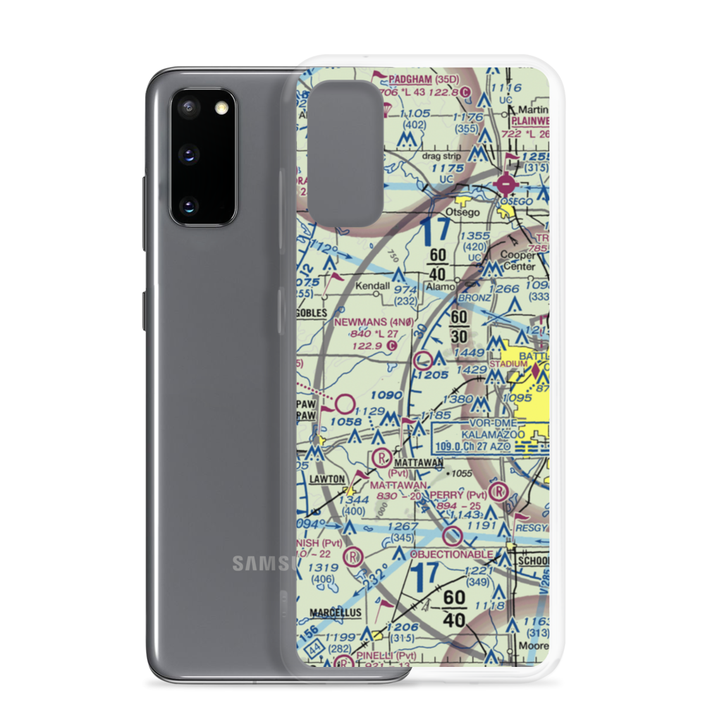 Newman's Airport (4N0) VFR Sectional Samsung Case Samsung Galaxy S20 model shown