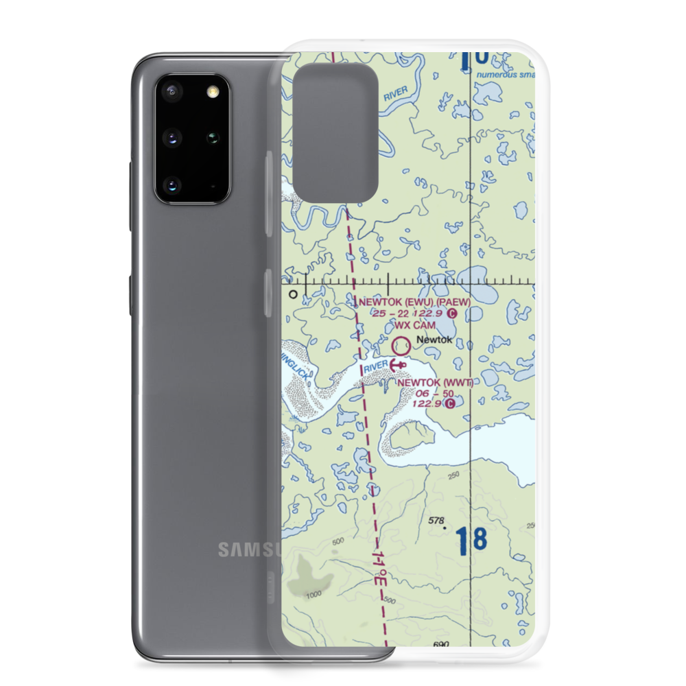 Newtok Seaplane Base (WWT) VFR Sectional Samsung Case Samsung Galaxy S20 Plus model shown