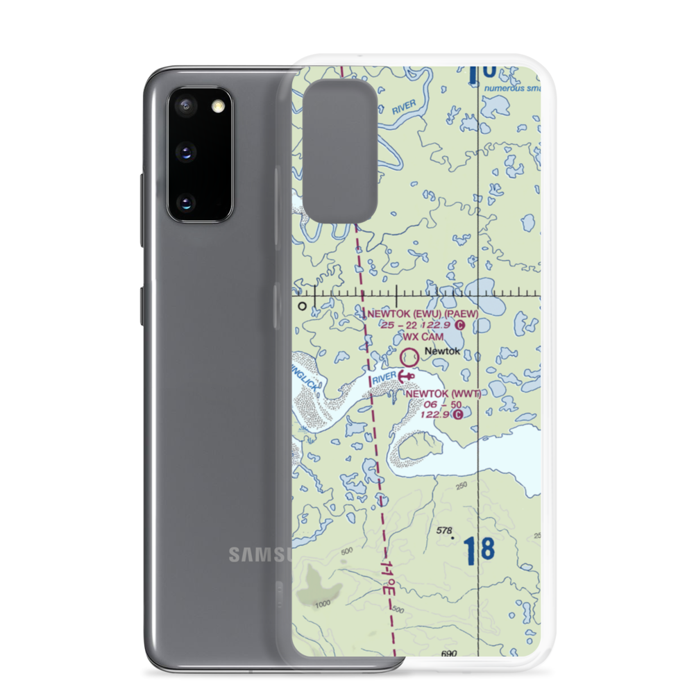 Newtok Seaplane Base (WWT) VFR Sectional Samsung Case Samsung Galaxy S20 model shown