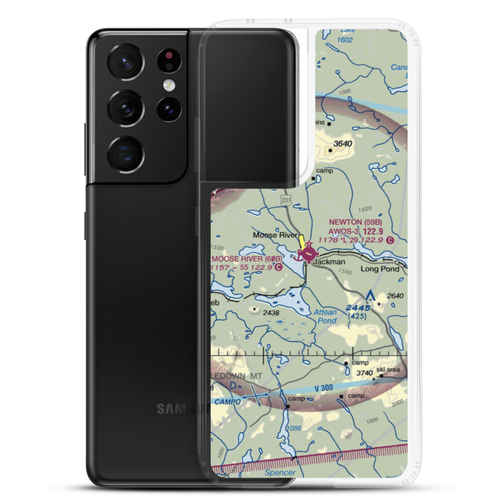 Newton Field (59B) VFR Sectional Samsung Case Samsung Galaxy S21 Ultra model shown