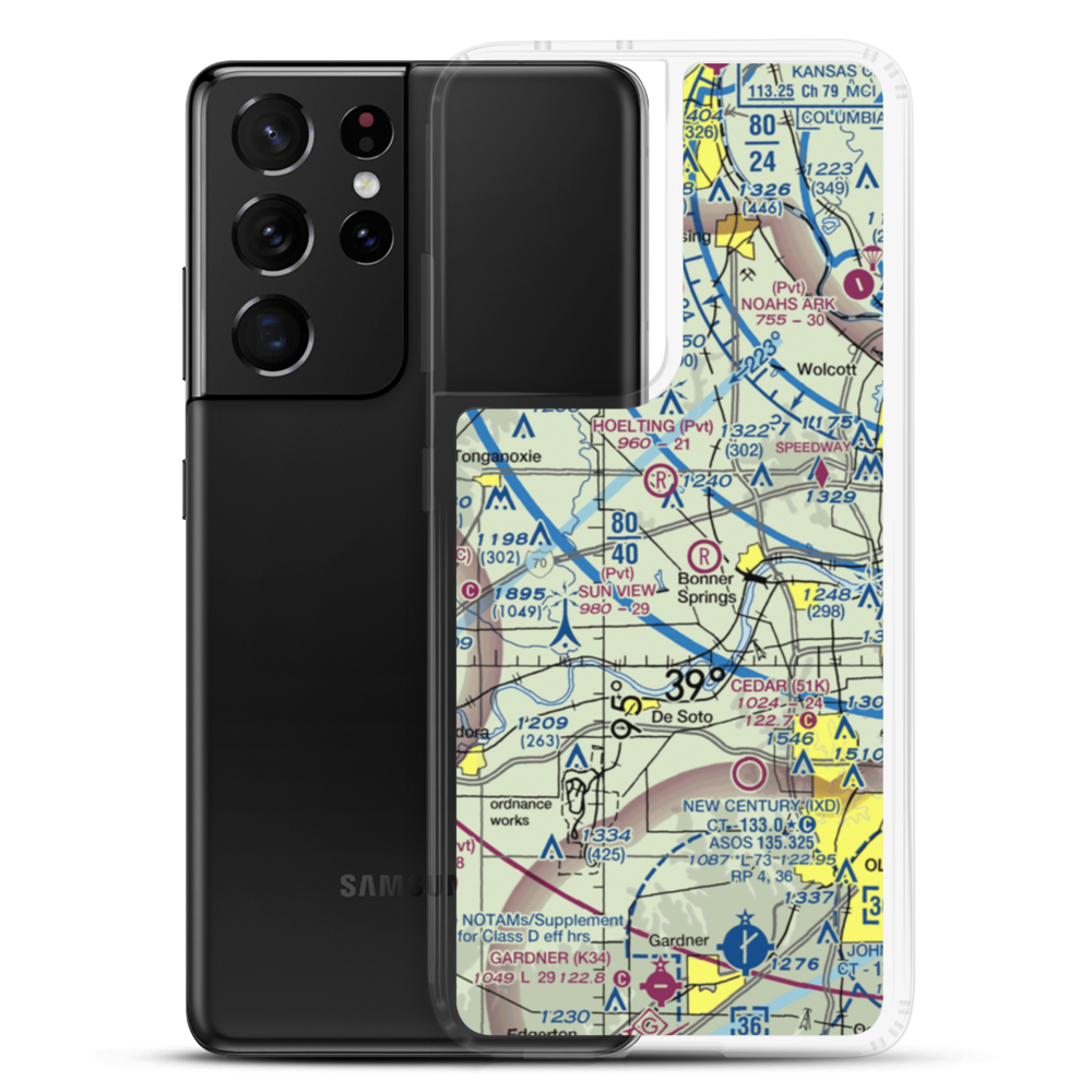 Ney Airport (23KS) VFR Sectional Samsung Case Samsung Galaxy S21 Ultra model shown