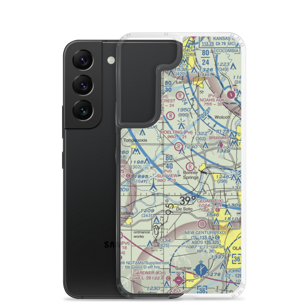 Ney Airport (23KS) VFR Sectional Samsung Case Samsung Galaxy S22 model shown