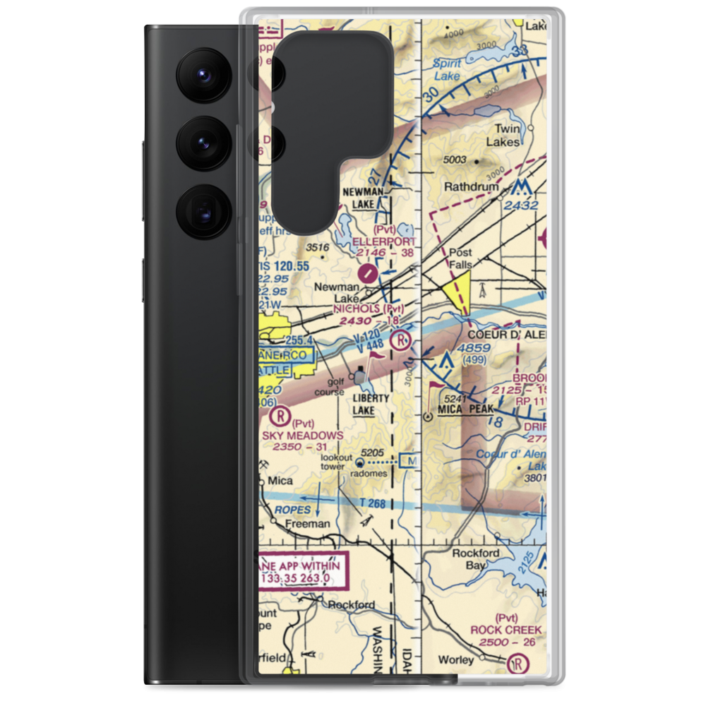 Nichols Ranch Airport (ID07) VFR Sectional Samsung Case Samsung Galaxy S22 Ultra model shown