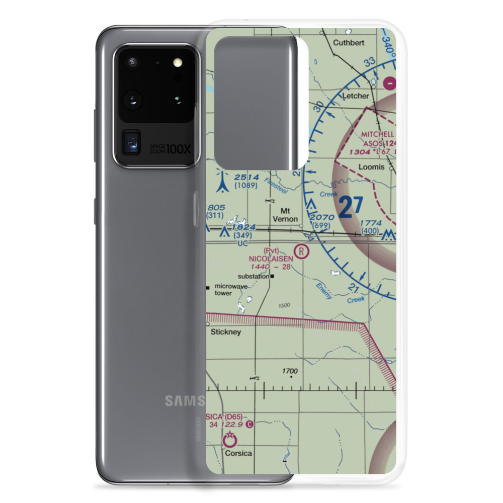 Nicolaisen Airport (2SD4) VFR Sectional Samsung Case Samsung Galaxy S20 Ultra model shown