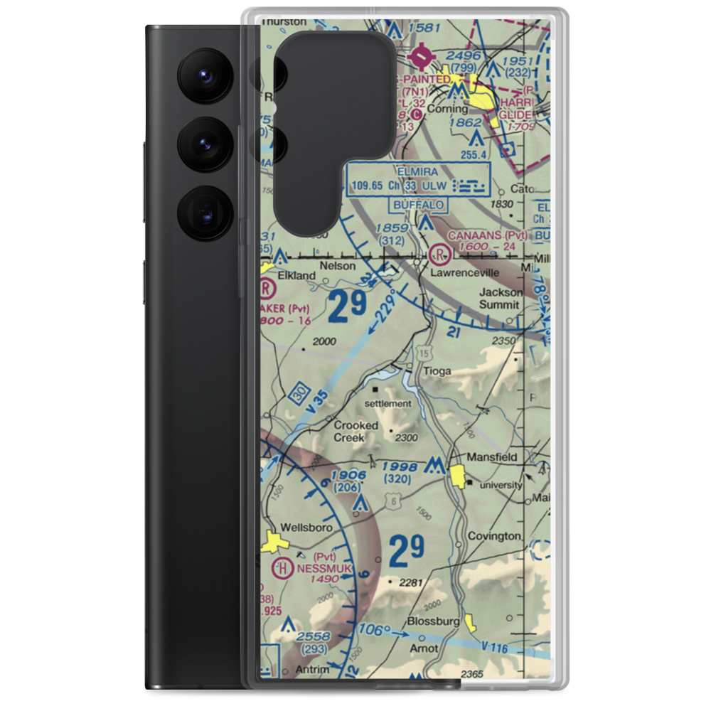 Nielsen Airport (99PA) VFR Sectional Samsung Case Samsung Galaxy S22 Ultra model shown
