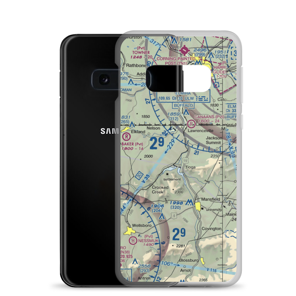 Nielsen Airport (99PA) VFR Sectional Samsung Case Samsung Galaxy S10e model shown