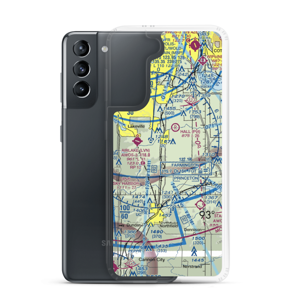 Nielsen's Airport (MY97) VFR Sectional Samsung Case Samsung Galaxy S21 model shown