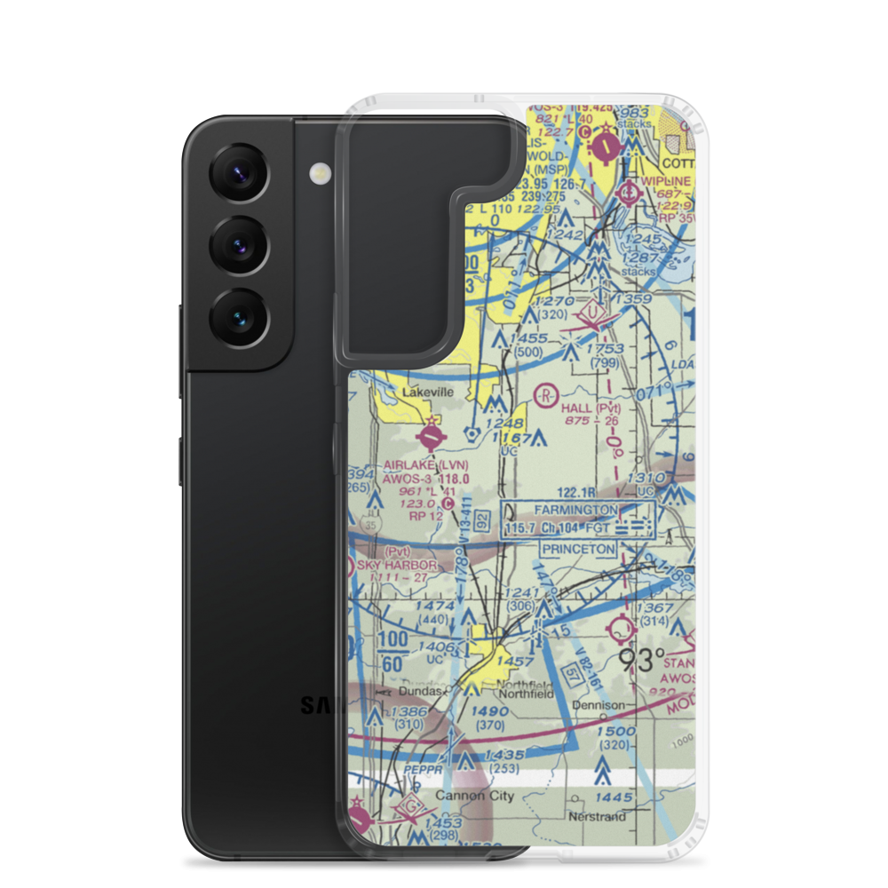 Nielsen's Airport (MY97) VFR Sectional Samsung Case Samsung Galaxy S22 model shown