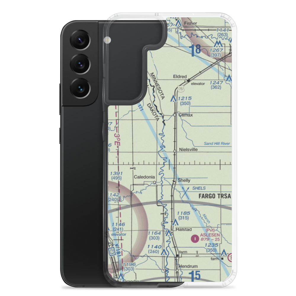 Nielsville Airport (84MN) VFR Sectional Samsung Case Samsung Galaxy S22 Plus model shown