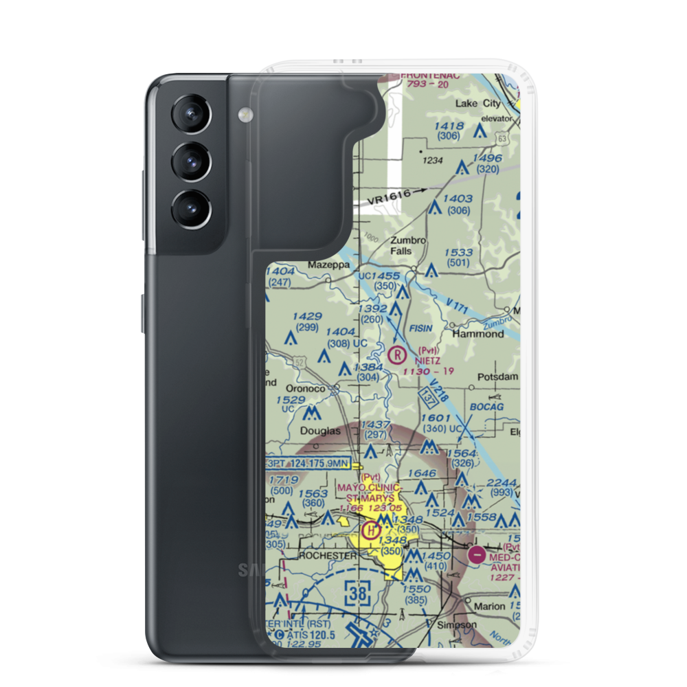 Nietz Airstrip (MN32) VFR Sectional Samsung Case Samsung Galaxy S21 model shown