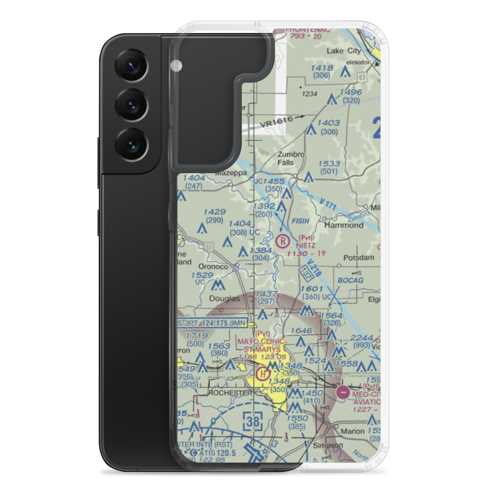 Nietz Airstrip (MN32) VFR Sectional Samsung Case Samsung Galaxy S22 Plus model shown