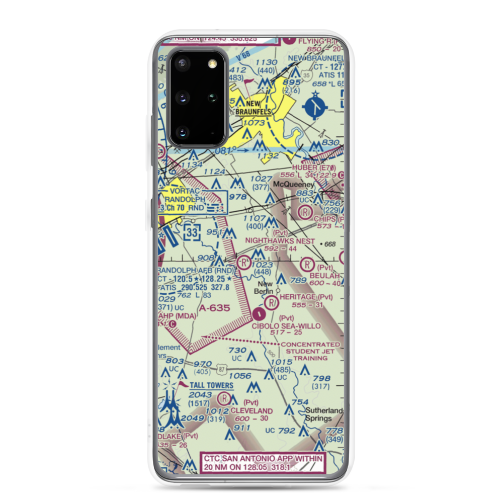 Nighthawks Nest Airport (TT45) VFR Sectional Samsung Case Samsung Galaxy S20 Plus model shown