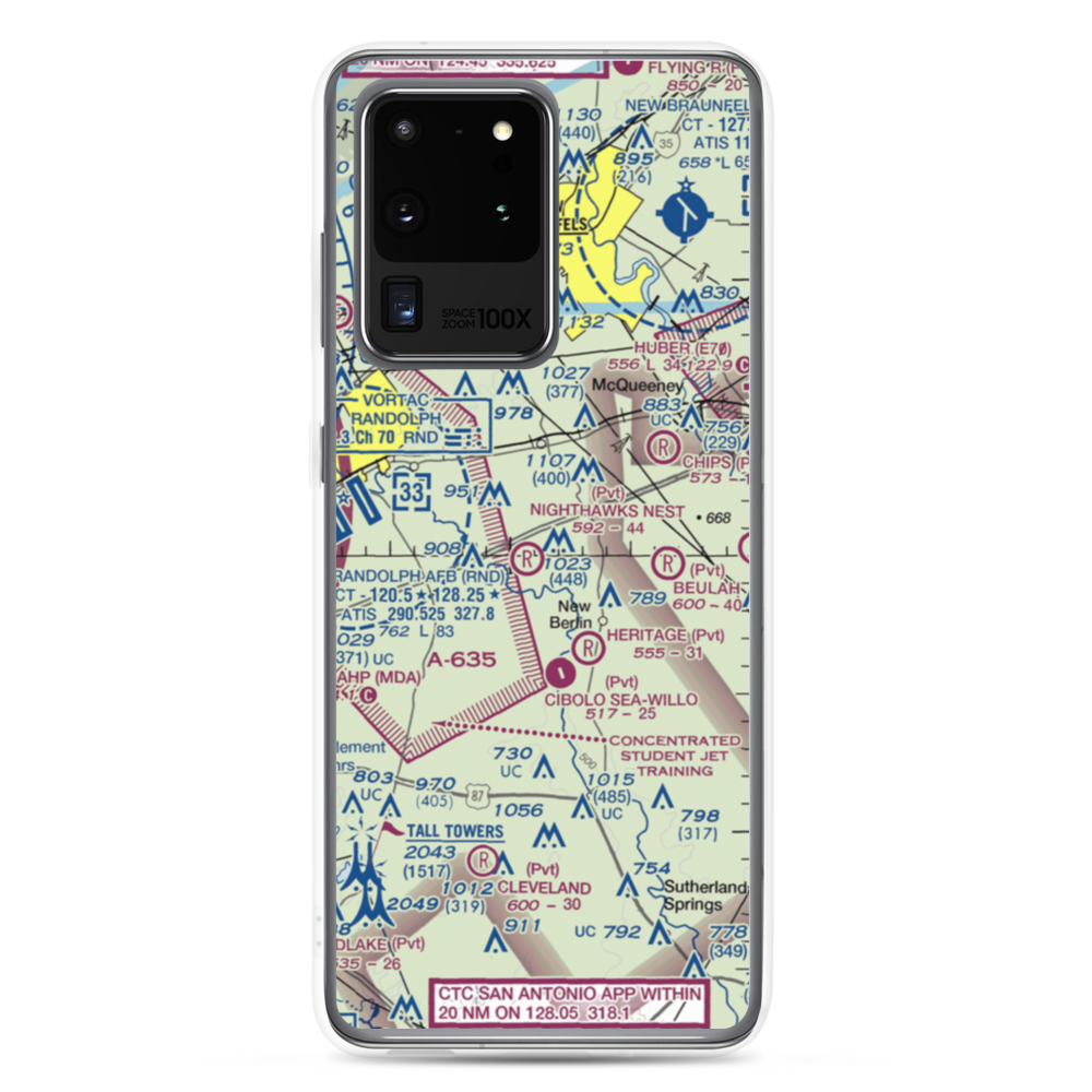 Nighthawks Nest Airport (TT45) VFR Sectional Samsung Case Samsung Galaxy S20 Ultra model shown