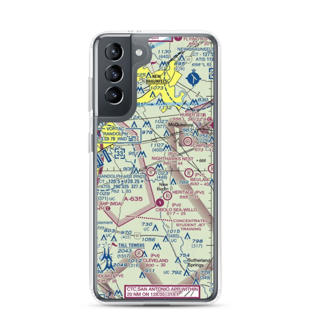 Nighthawks Nest Airport (TT45) VFR Sectional Samsung Case Samsung Galaxy S21 model shown