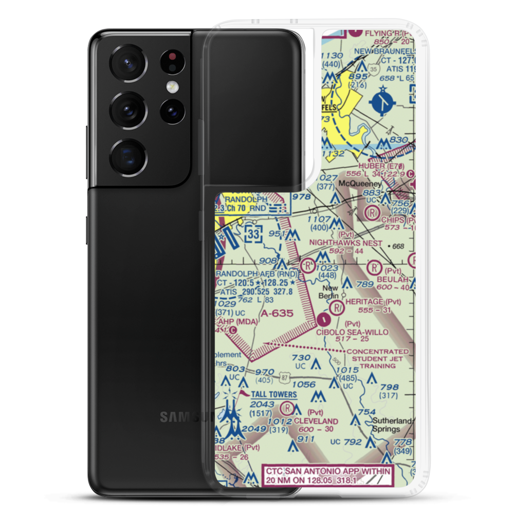 Nighthawks Nest Airport (TT45) VFR Sectional Samsung Case Samsung Galaxy S21 Ultra model shown