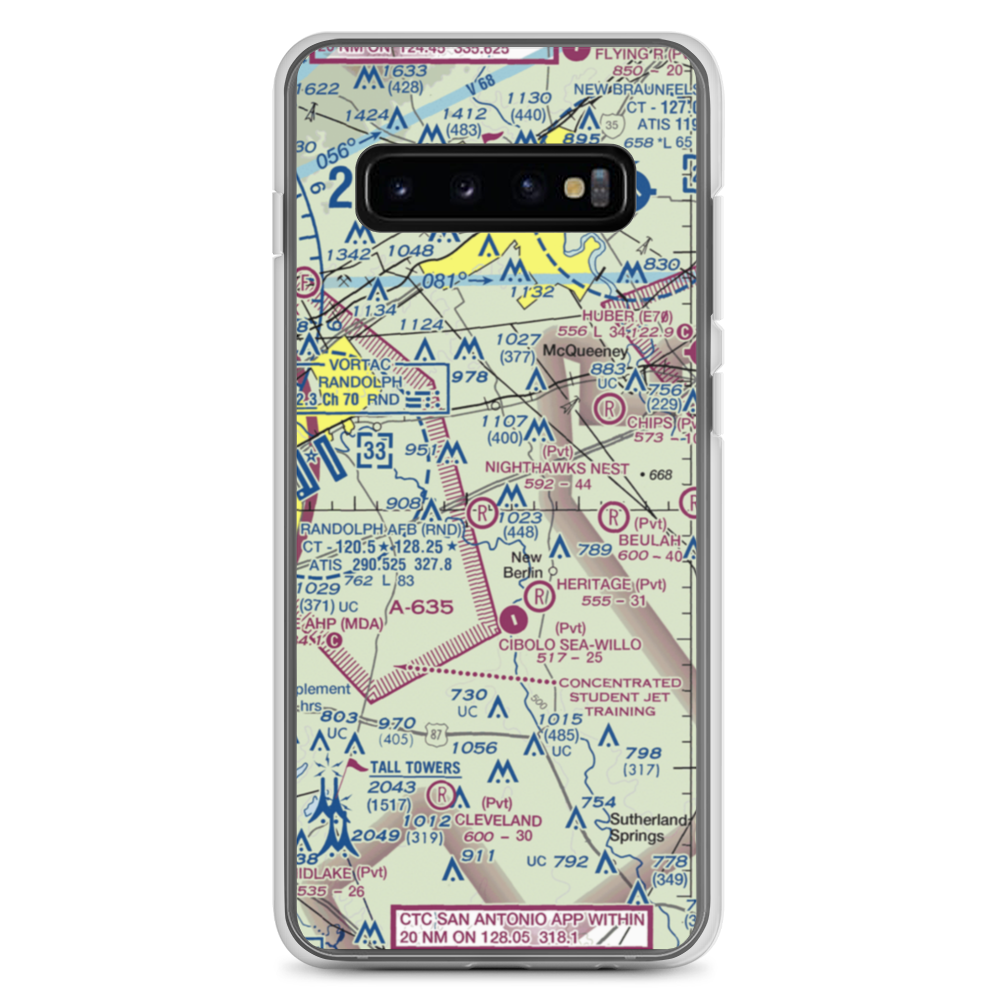 Nighthawks Nest Airport (TT45) VFR Sectional Samsung Case Samsung Galaxy S10+ model shown