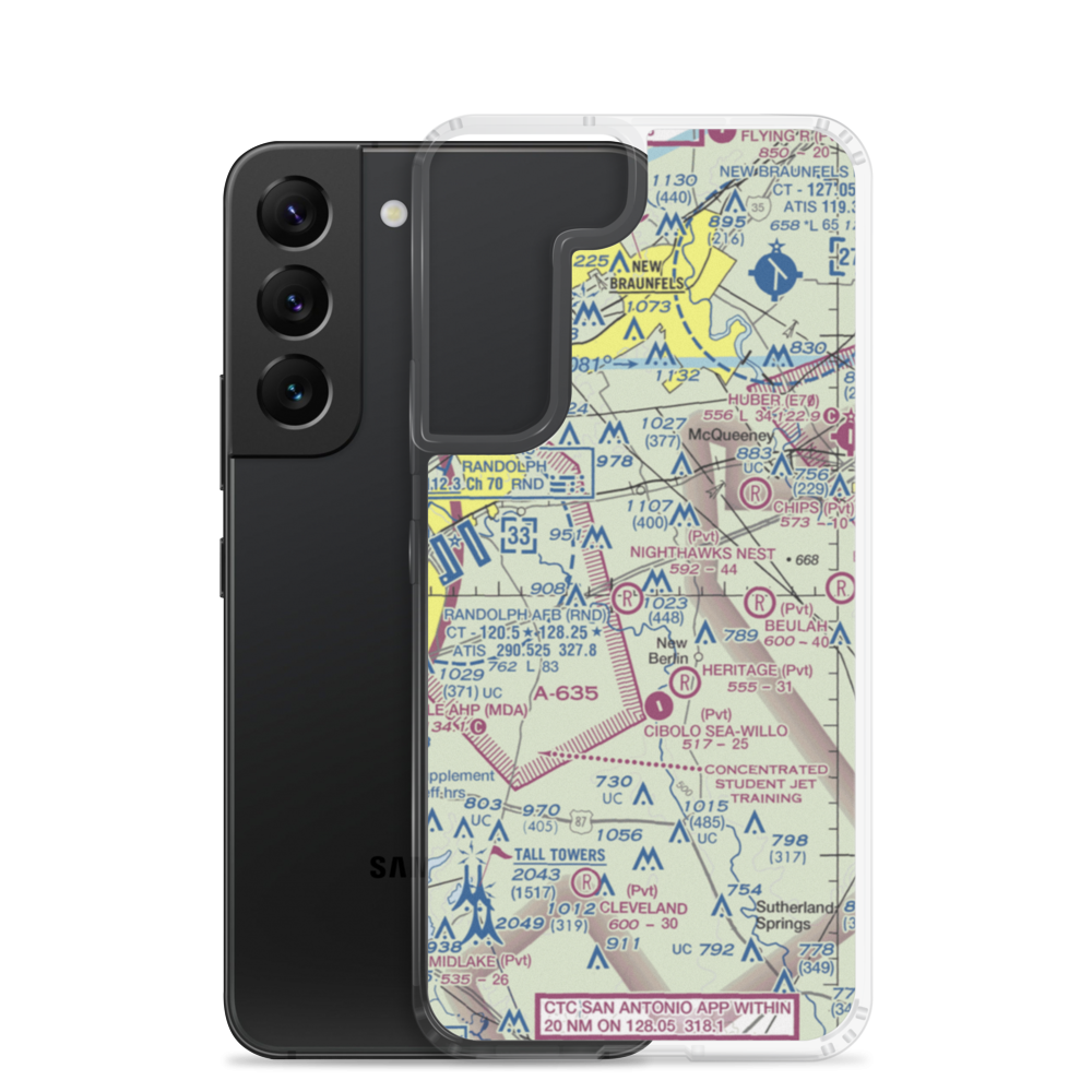 Nighthawks Nest Airport (TT45) VFR Sectional Samsung Case Samsung Galaxy S22 model shown