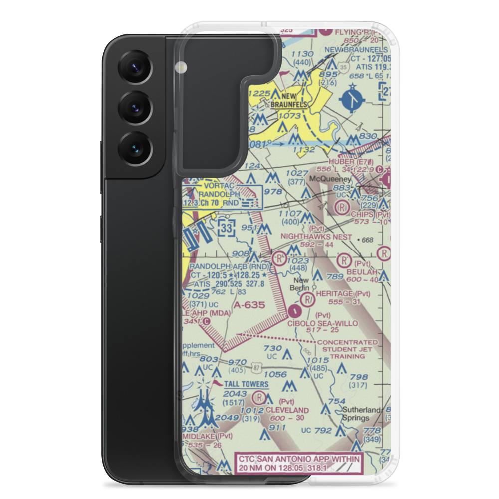 Nighthawks Nest Airport (TT45) VFR Sectional Samsung Case Samsung Galaxy S22 Plus model shown