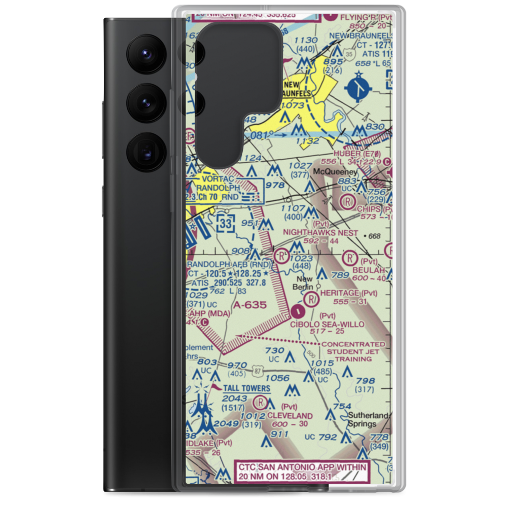 Nighthawks Nest Airport (TT45) VFR Sectional Samsung Case Samsung Galaxy S22 Ultra model shown