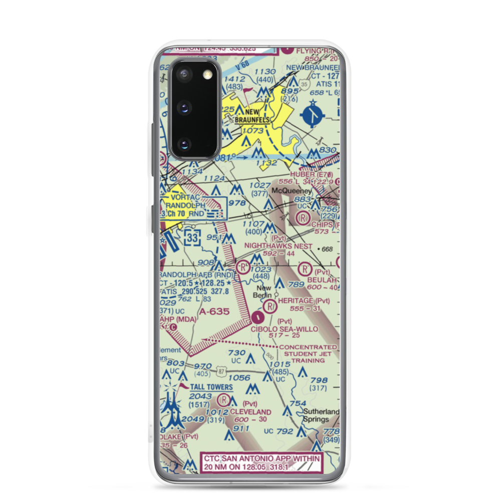 Nighthawks Nest Airport (TT45) VFR Sectional Samsung Case Samsung Galaxy S20 model shown