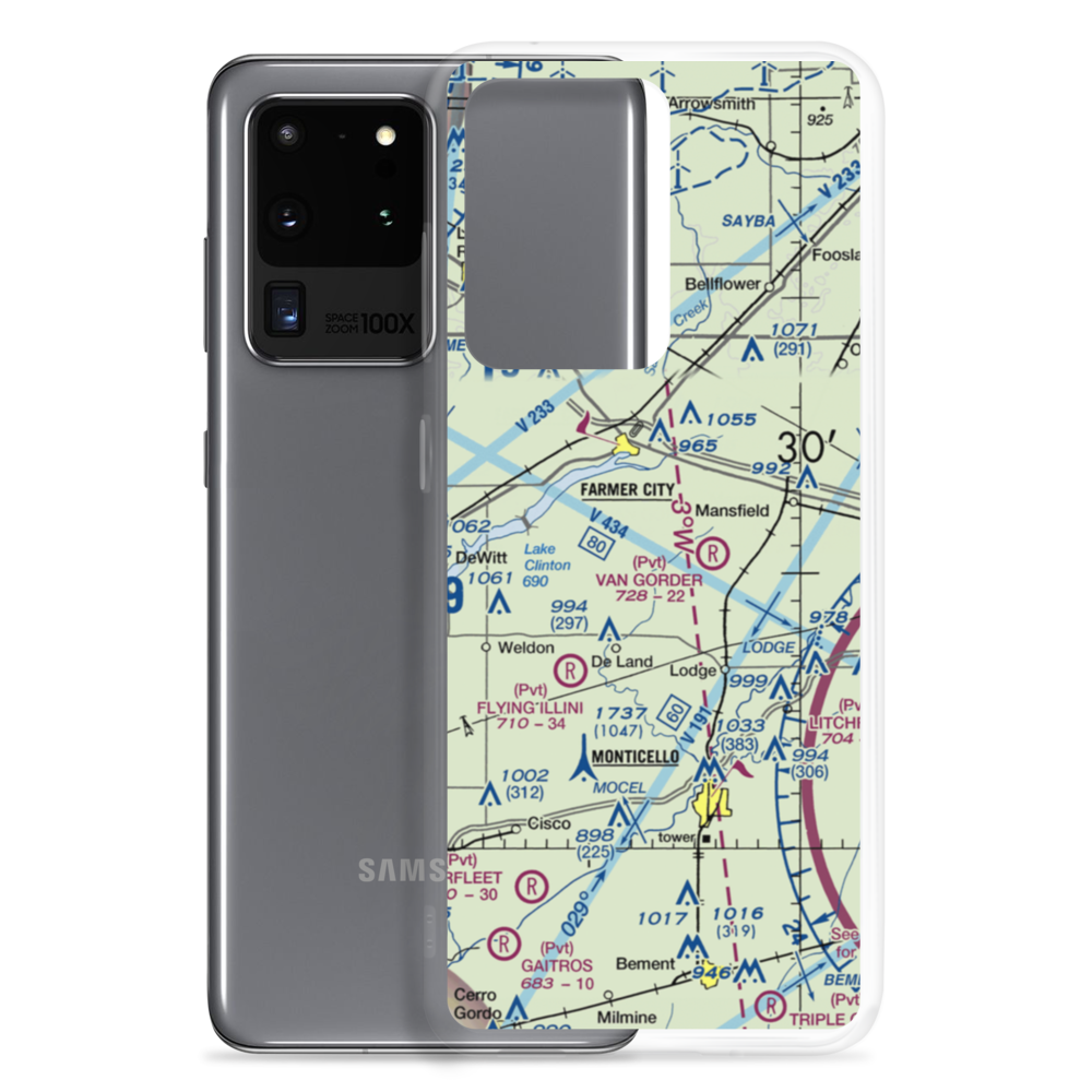 Niklaus RLA Restricted Landing Area (IS26) VFR Sectional Samsung Case Samsung Galaxy S20 Ultra model shown