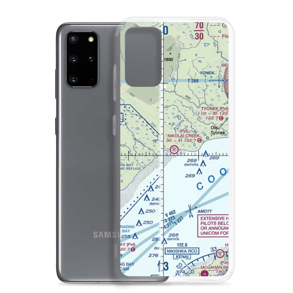 Nikolai Creek Airport (9AK3) VFR Sectional Samsung Case Samsung Galaxy S20 Plus model shown
