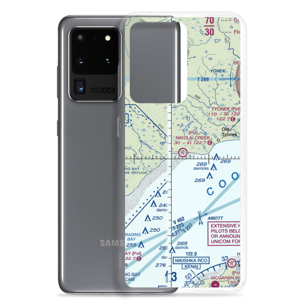 Nikolai Creek Airport (9AK3) VFR Sectional Samsung Case Samsung Galaxy S20 Ultra model shown