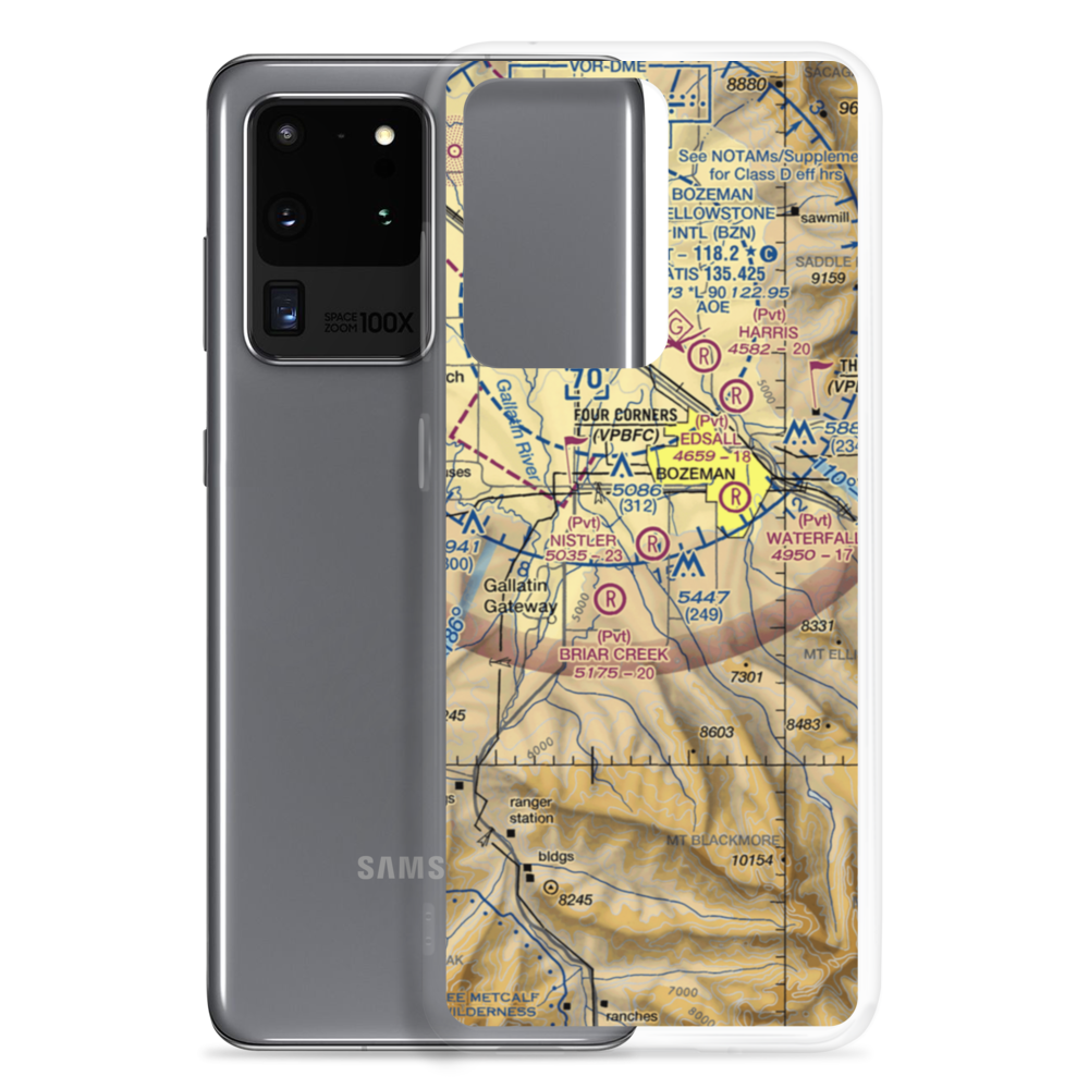 Nistler Airport (3MT6) VFR Sectional Samsung Case Samsung Galaxy S20 Ultra model shown