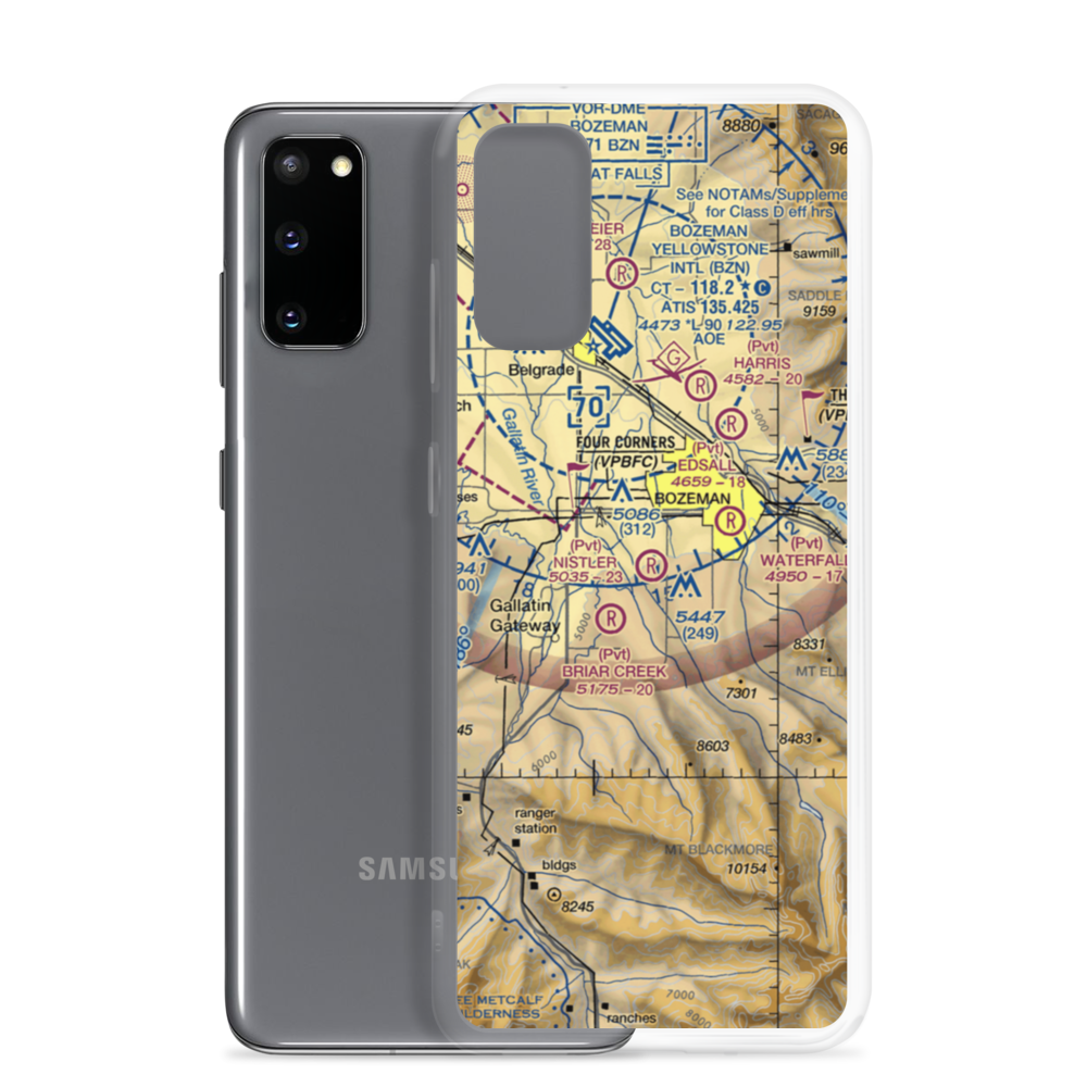 Nistler Airport (3MT6) VFR Sectional Samsung Case Samsung Galaxy S20 model shown