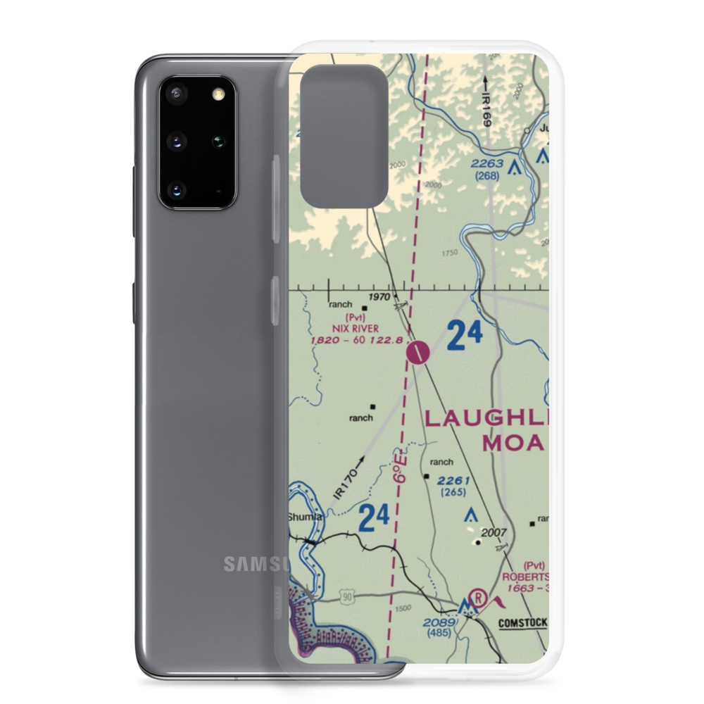 Nix River Ranch Strip (TX07) VFR Sectional Samsung Case Samsung Galaxy S20 Plus model shown