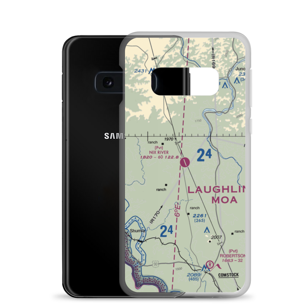 Nix River Ranch Strip (TX07) VFR Sectional Samsung Case Samsung Galaxy S10e model shown