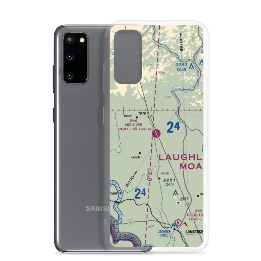 Nix River Ranch Strip (TX07) VFR Sectional Samsung Case Samsung Galaxy S20 model shown