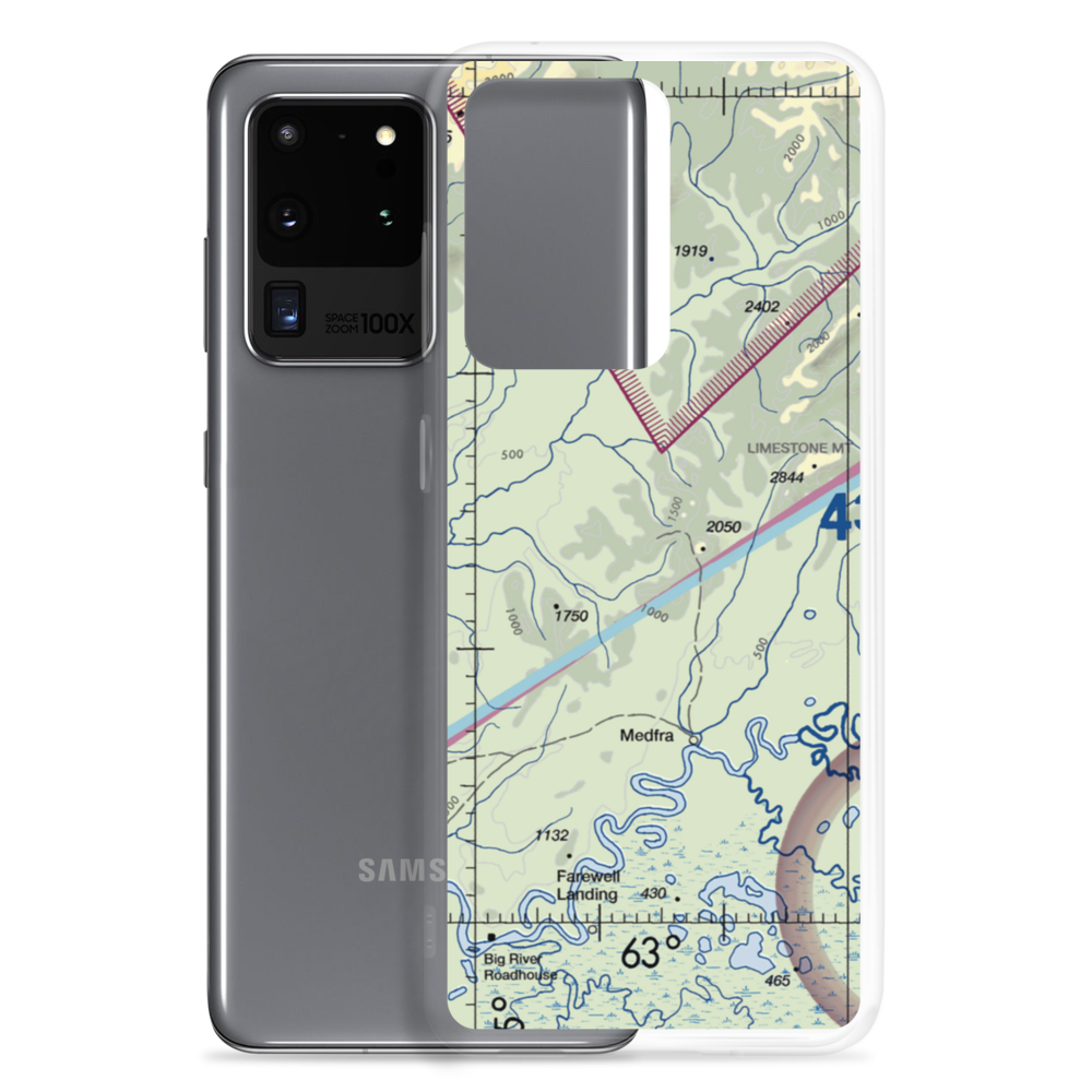 Nixon Fork Mine Airport (AK40) VFR Sectional Samsung Case Samsung Galaxy S20 Ultra model shown