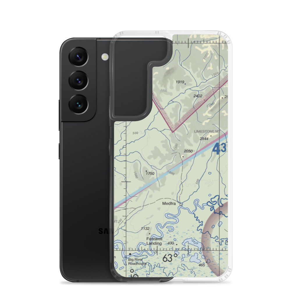 Nixon Fork Mine Airport (AK40) VFR Sectional Samsung Case Samsung Galaxy S22 model shown