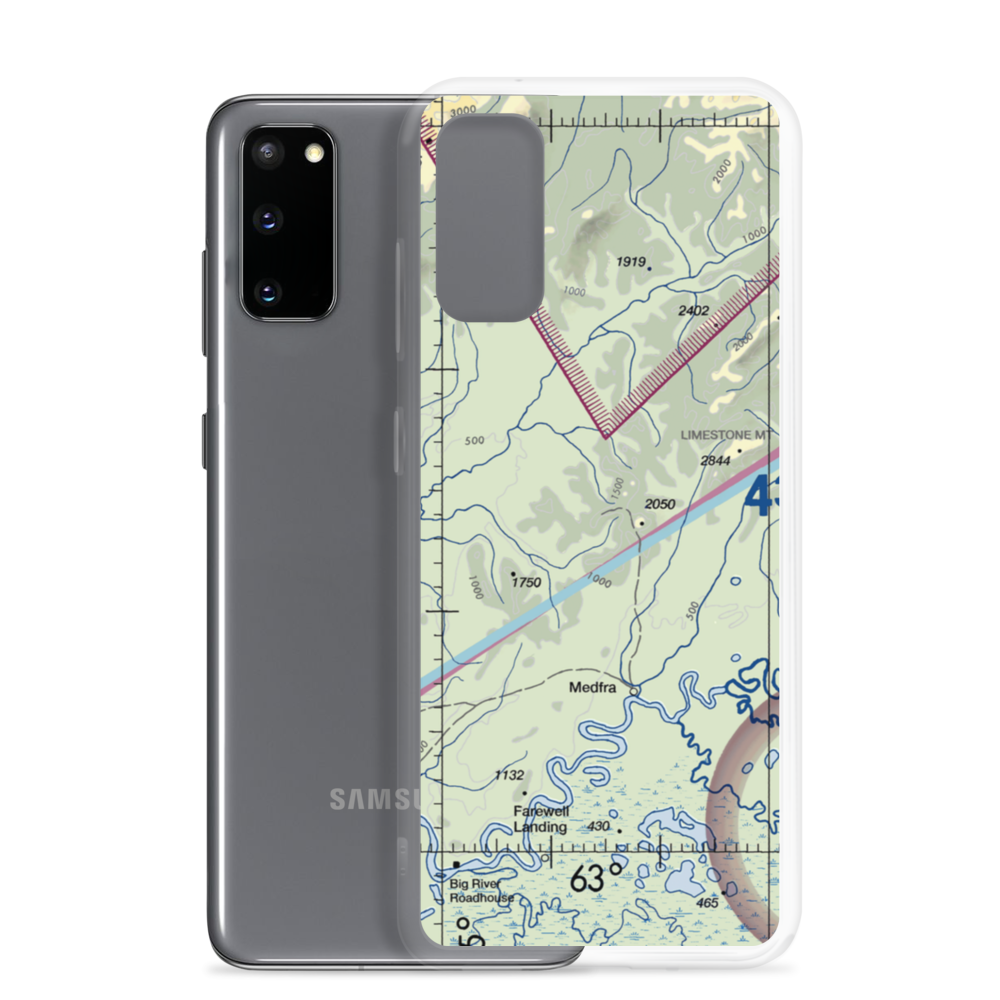 Nixon Fork Mine Airport (AK40) VFR Sectional Samsung Case Samsung Galaxy S20 model shown