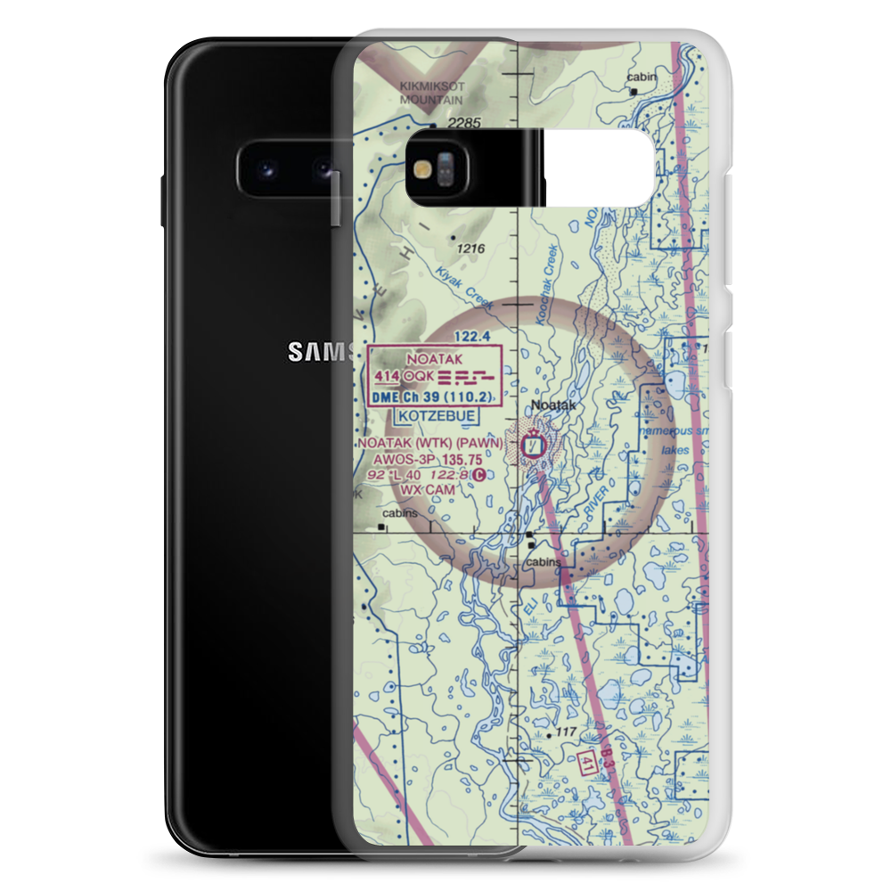 Noatak Airport (WTK) VFR Sectional Samsung Case Samsung Galaxy S10+ model shown