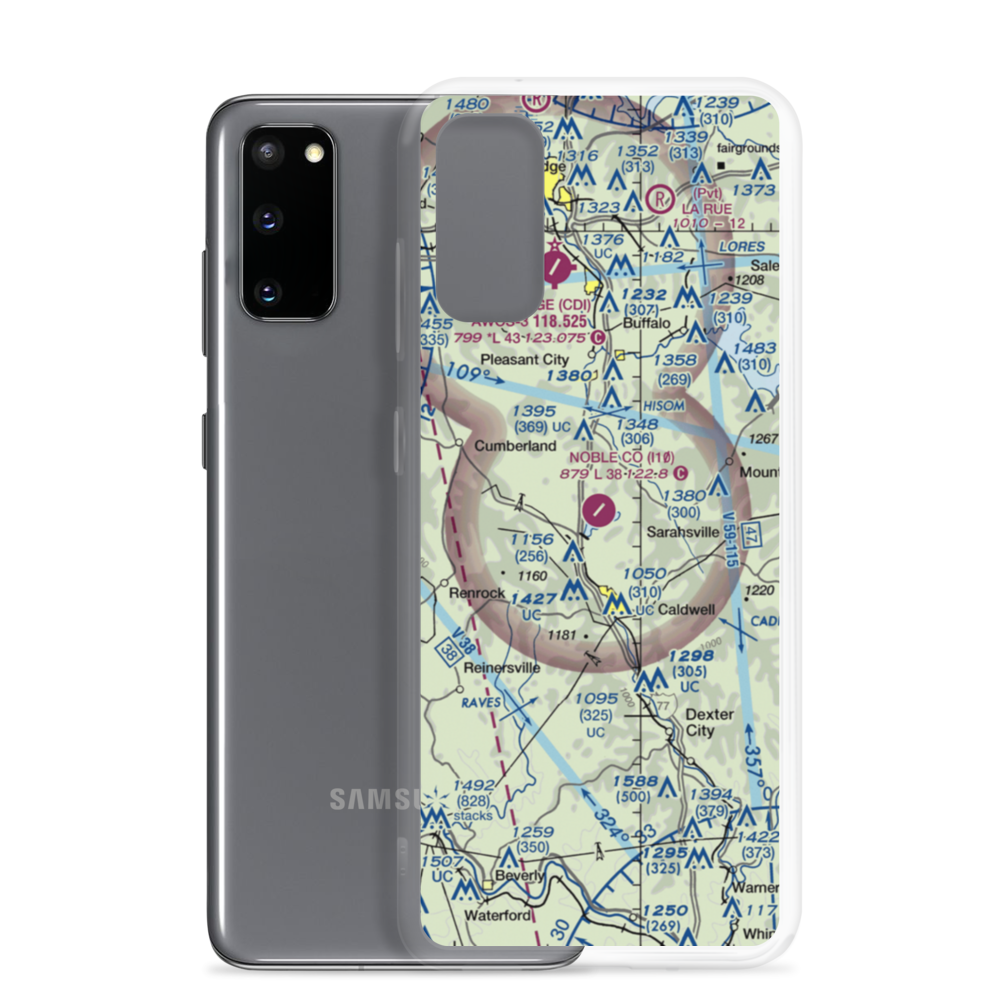 Noble County Airport (I10) VFR Sectional Samsung Case Samsung Galaxy S20 model shown