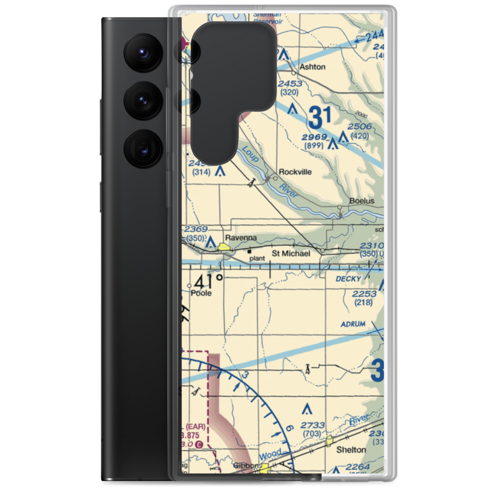 Noble Field (56NE) VFR Sectional Samsung Case Samsung Galaxy S22 Ultra model shown