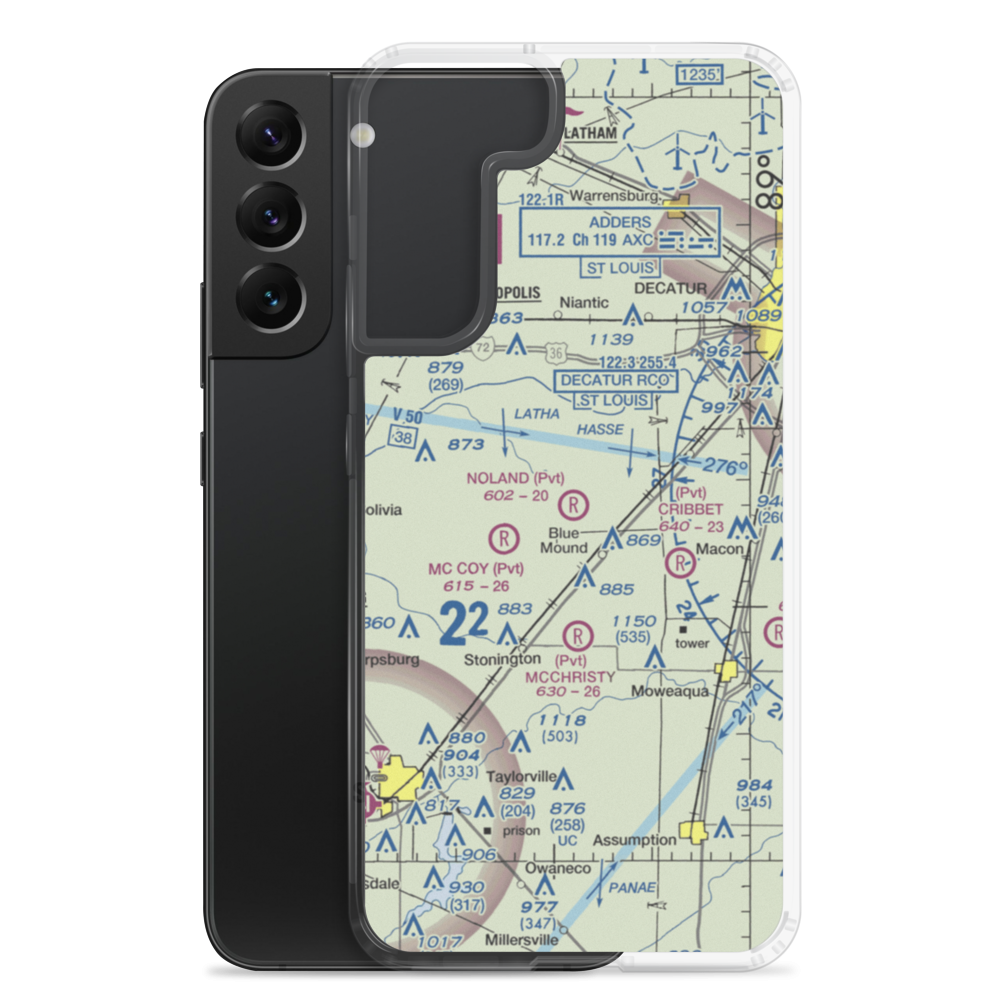 Noland RLA Restricted Landing Area (3IS3) VFR Sectional Samsung Case Samsung Galaxy S22 Plus model shown