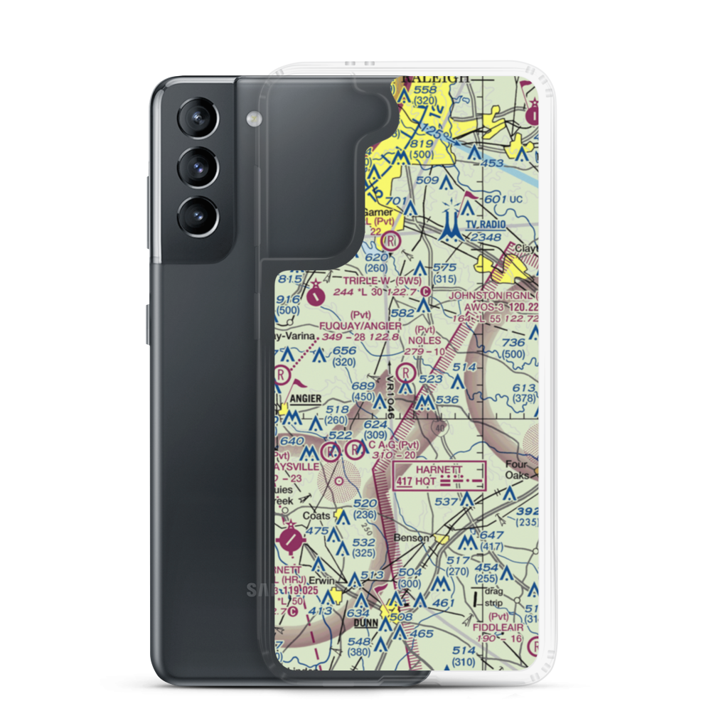 Noles Field (4NC2) VFR Sectional Samsung Case Samsung Galaxy S21 model shown