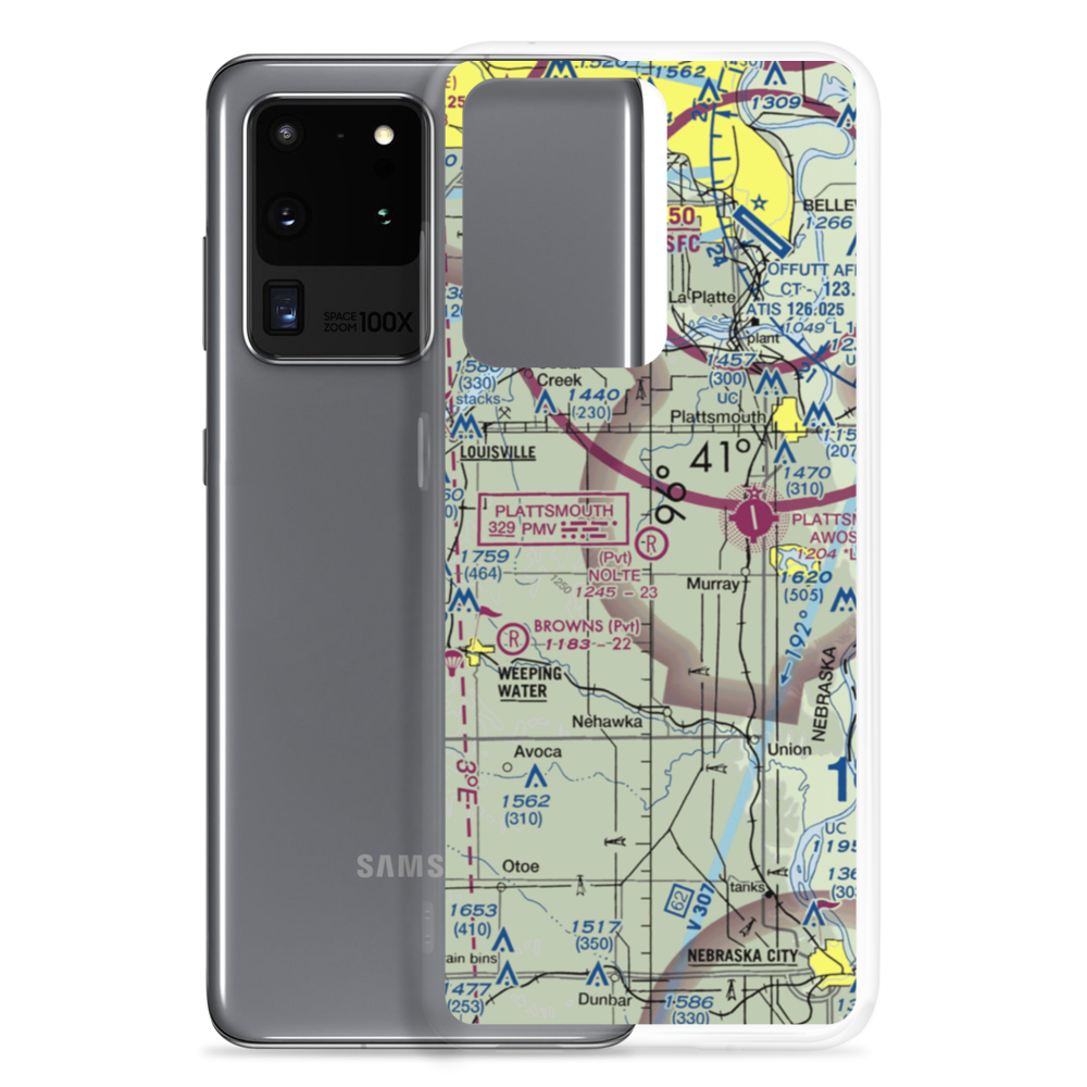 Nolte Farms Airport (NE82) VFR Sectional Samsung Case Samsung Galaxy S20 Ultra model shown